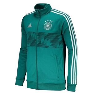 Adidas Germany Soccer Track Jacket XL National Team Full Zip 3 Stripes Green 701